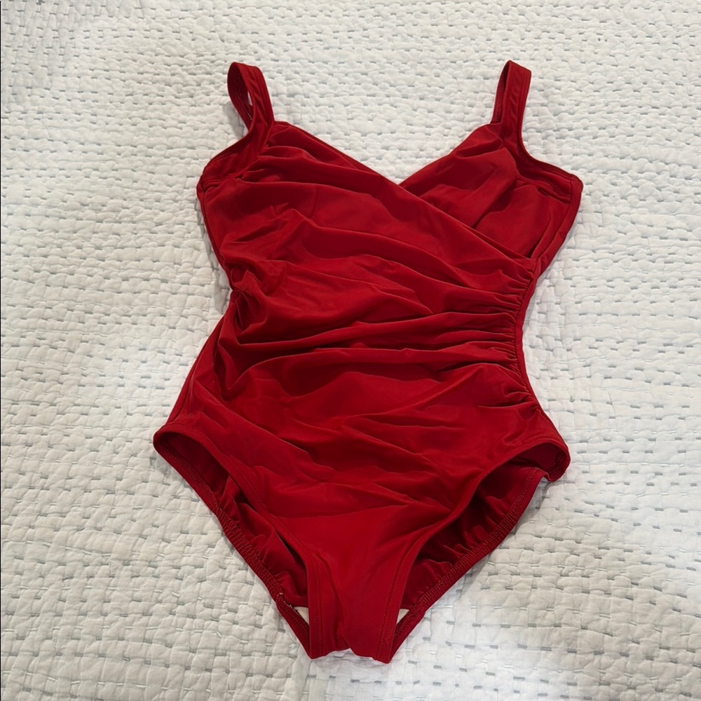 Red One-Piece Swimsuit